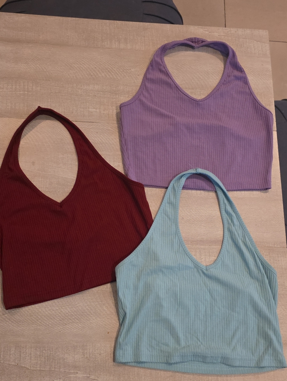 SHEIN Ribbed Halter Bundle